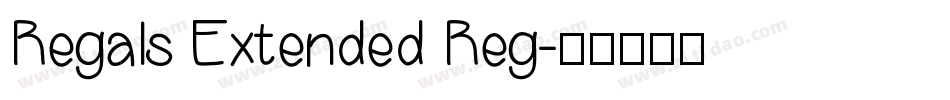Regals Extended Reg字体转换